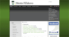 Desktop Screenshot of filakovo.sk