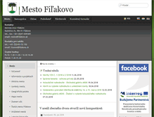 Tablet Screenshot of filakovo.sk
